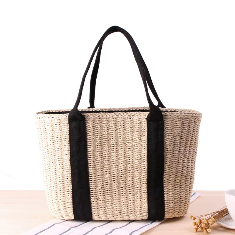 Rattan Women's Handbags - Woven Shoulder Bags for Summer Beach - Large Capacity Tote - Bali-Inspired Straw Purses 2021