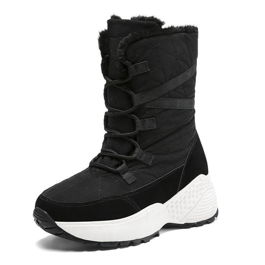 New Women's Thick Plush Velvet Warm Snow Boots