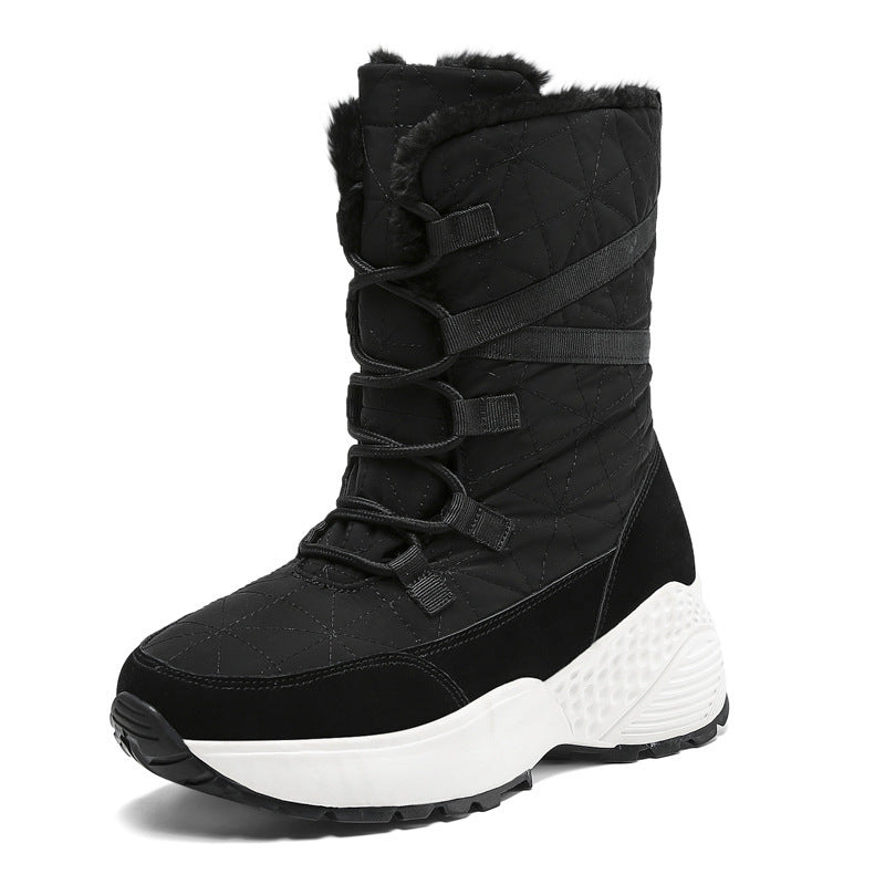 New Women's Thick Plush Velvet Warm Snow Boots