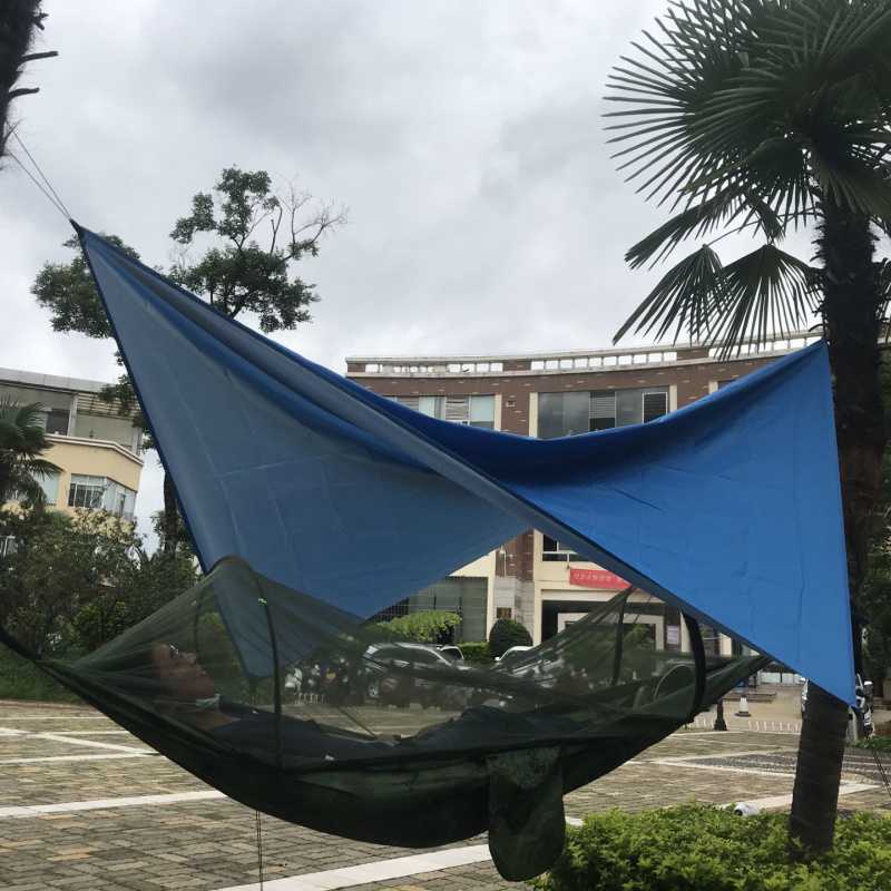 Pakke med myggenet-hængekøje til camping