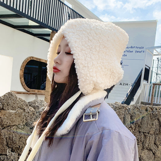 Women's Fashion Temperament Warm Lace Up Windproof Hat