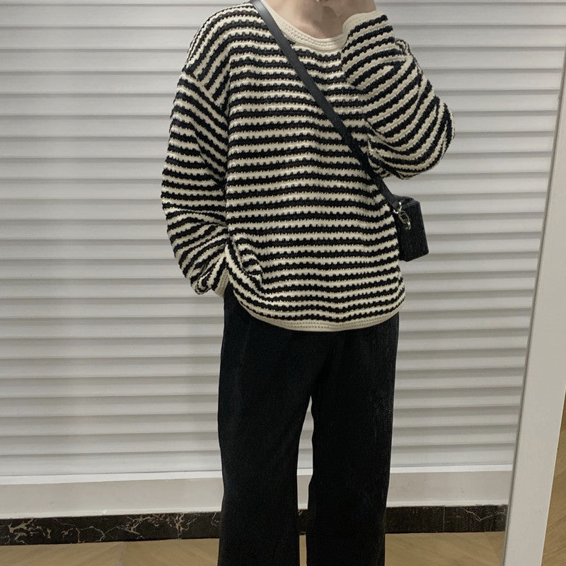 Languid Lazy Wind Stripe Designs A Sweater