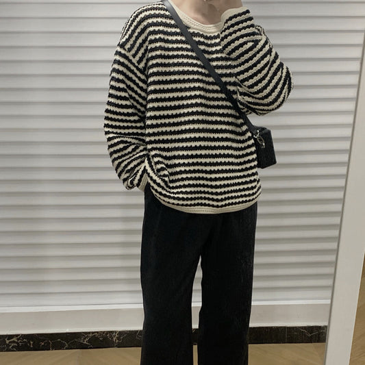 Languid Lazy Wind Stripe Designs A Sweater