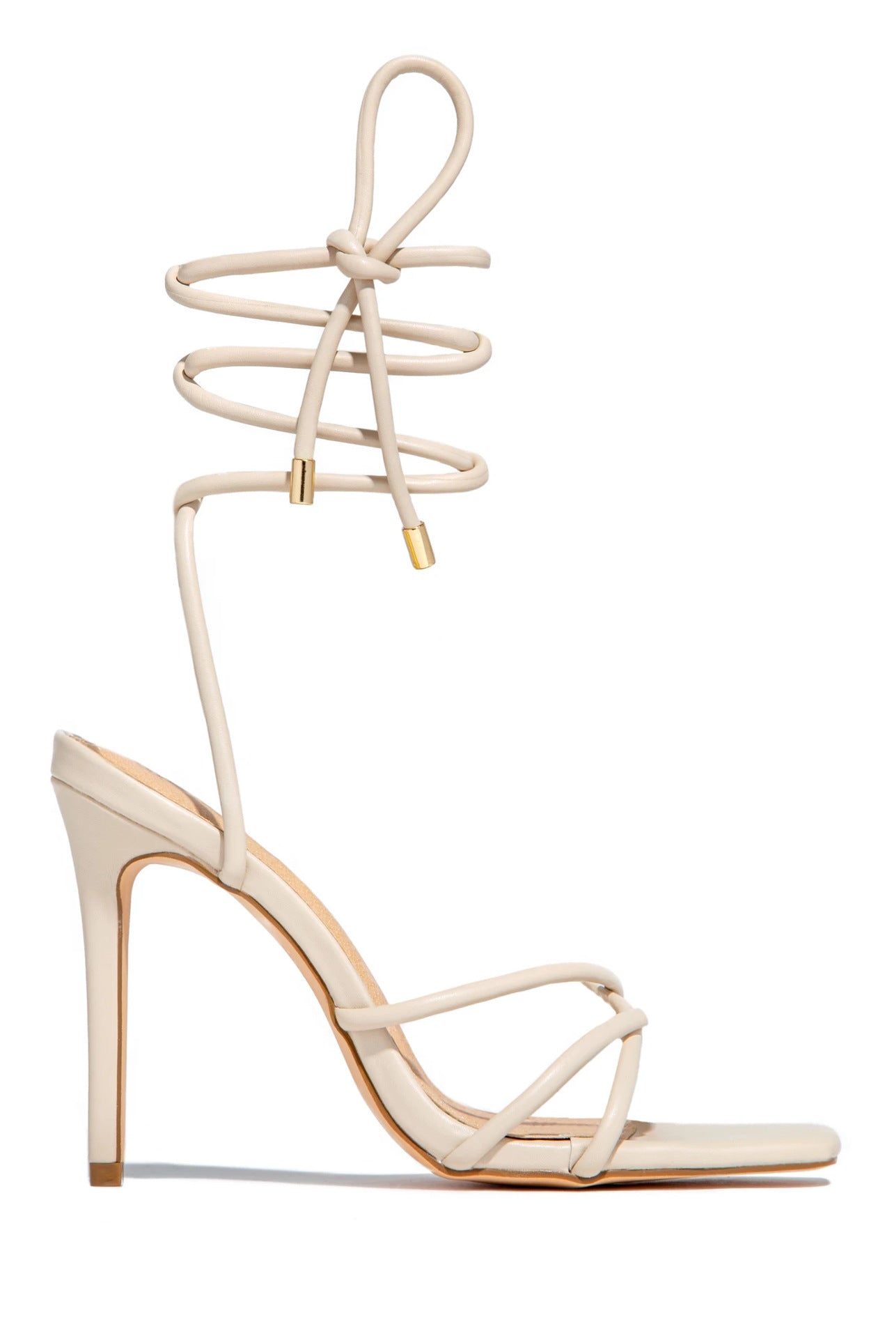 Cross Strap Roman Sandals Stiletto Square ToeOpen Toe