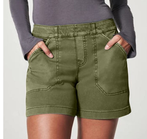Women's Casual Cotton And Linen A-line Loose Shorts