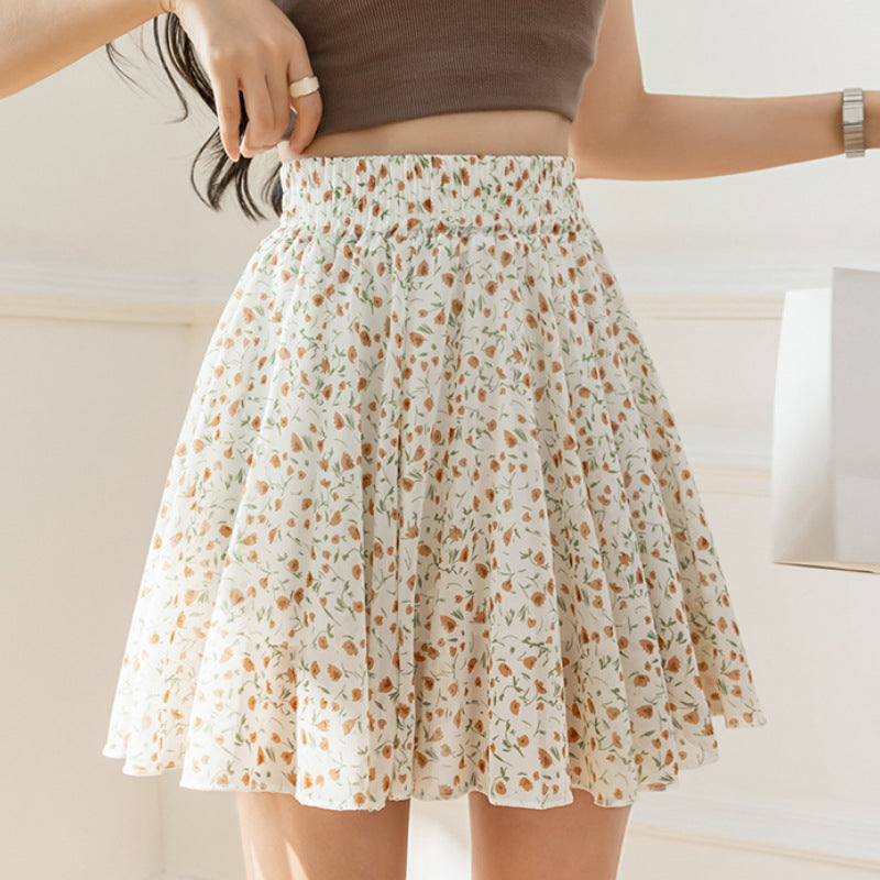 Plus Size Plump Girls Chiffon Floral Dress Children's Summer