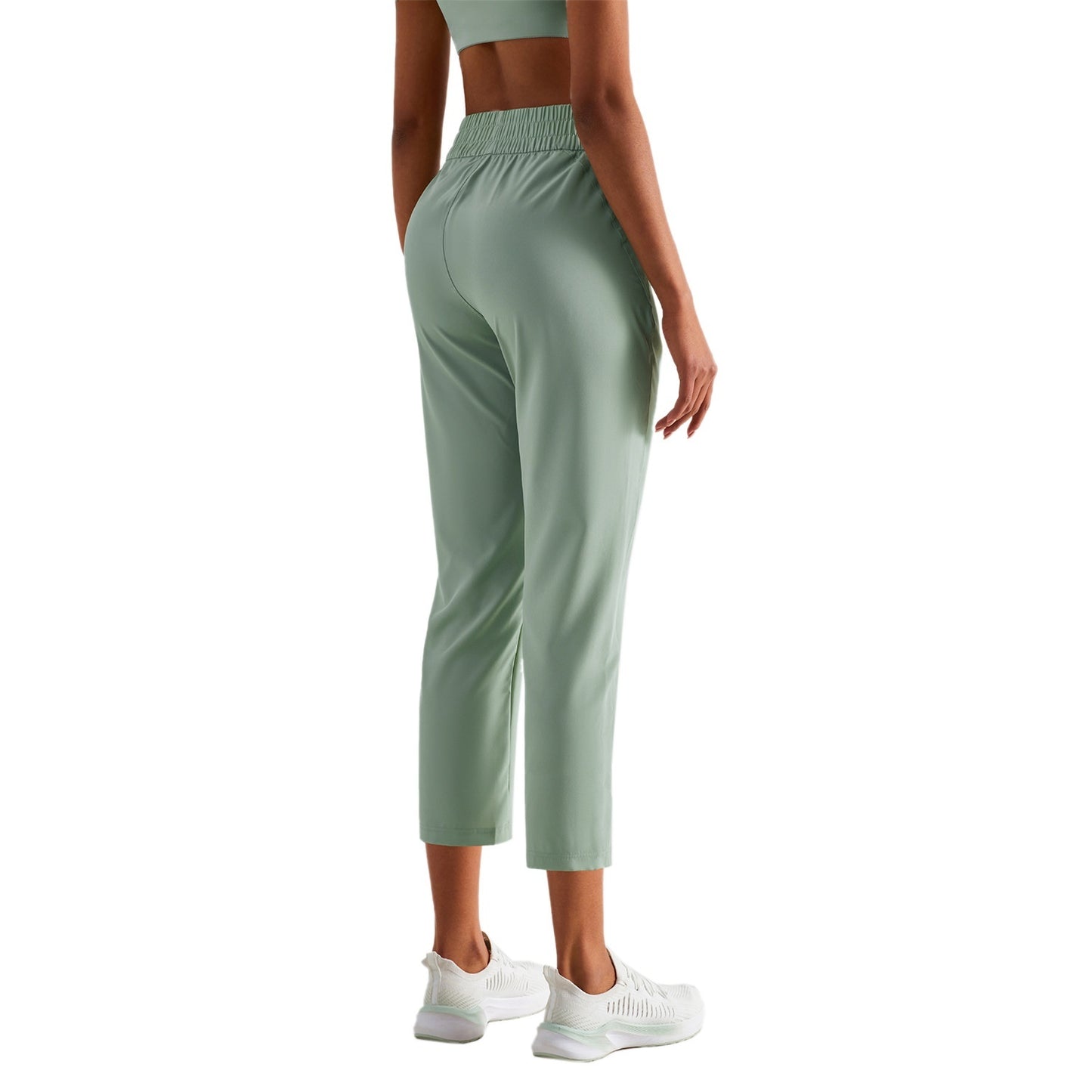 Women's Ankle Banded Pants Loose Fitness Casual Pants