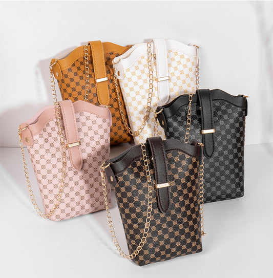 Mini Bucket Fashion All-match Crossbody Cell Phone Small Bag