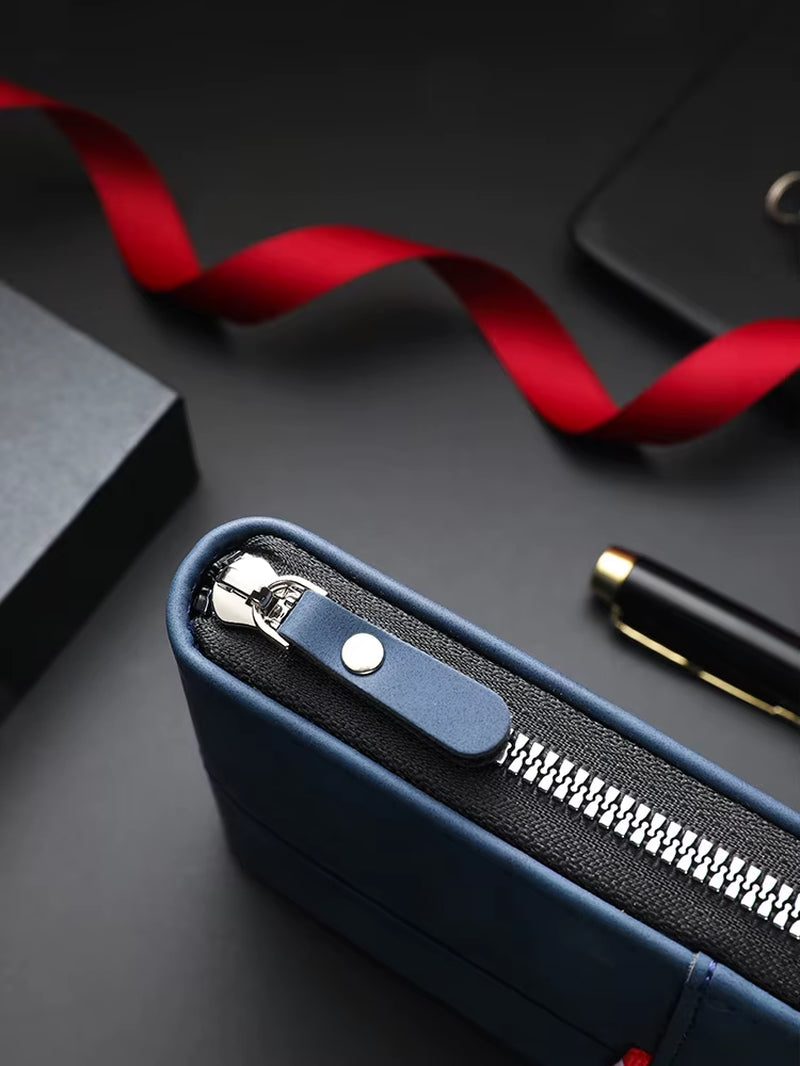 2025 New Cross-Border Men'S Wallet Short Horizontal Zipper Leather Wallet Zero Wallet Retro Leisure Buckle Square Bag