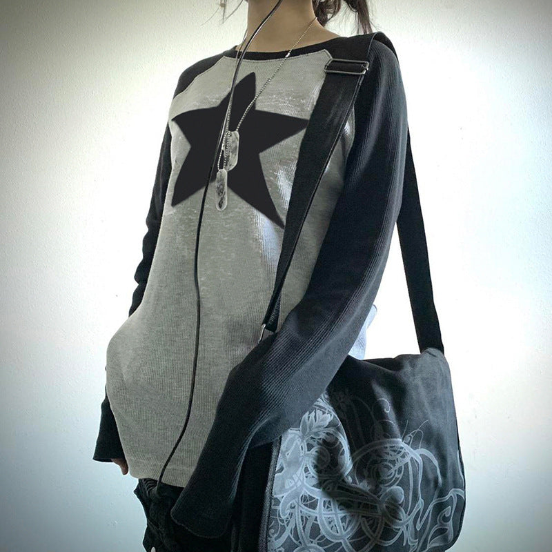 Fashion Casual Sweatshirt Star Top Long Sleeve