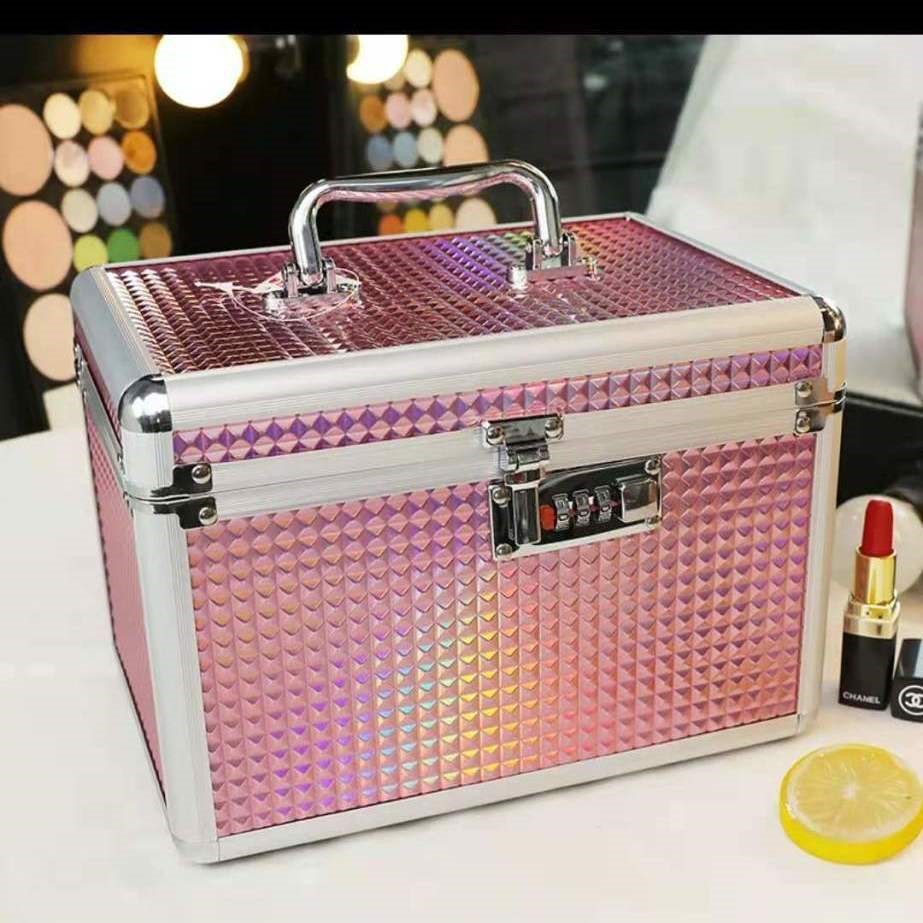 Eyebrow Tattoo Tool Box Aluminum Alloy Cosmetic Case Portable