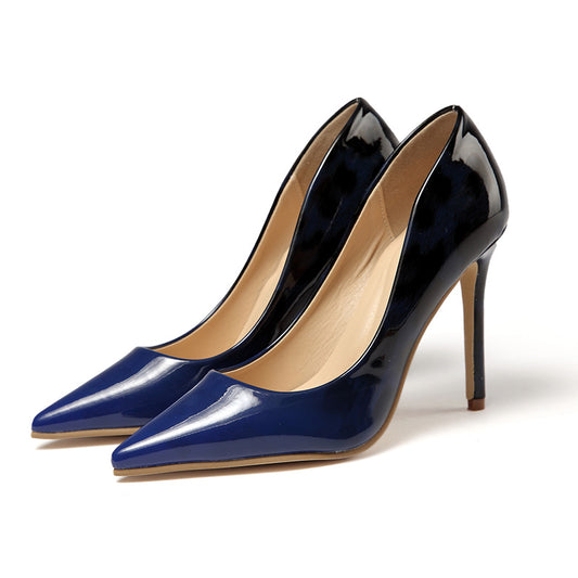 Personalized Gradient Color Pointed Toe Stiletto Heels