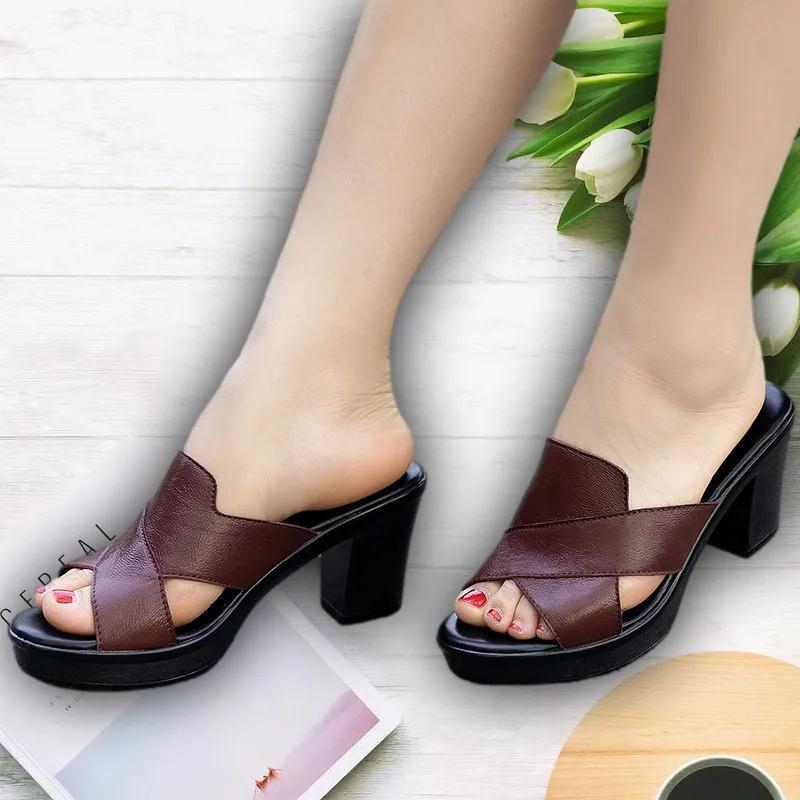 Plus Size Summer Women's High Heel Leisure Sandals