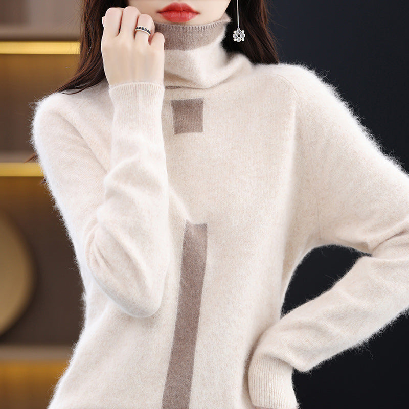 Fashion Slim Bottoming Women's Cashmere Sweater