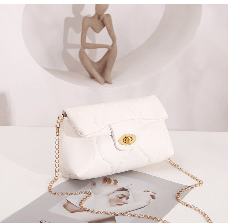 Small Design Texture Of Embroidered Square Bag