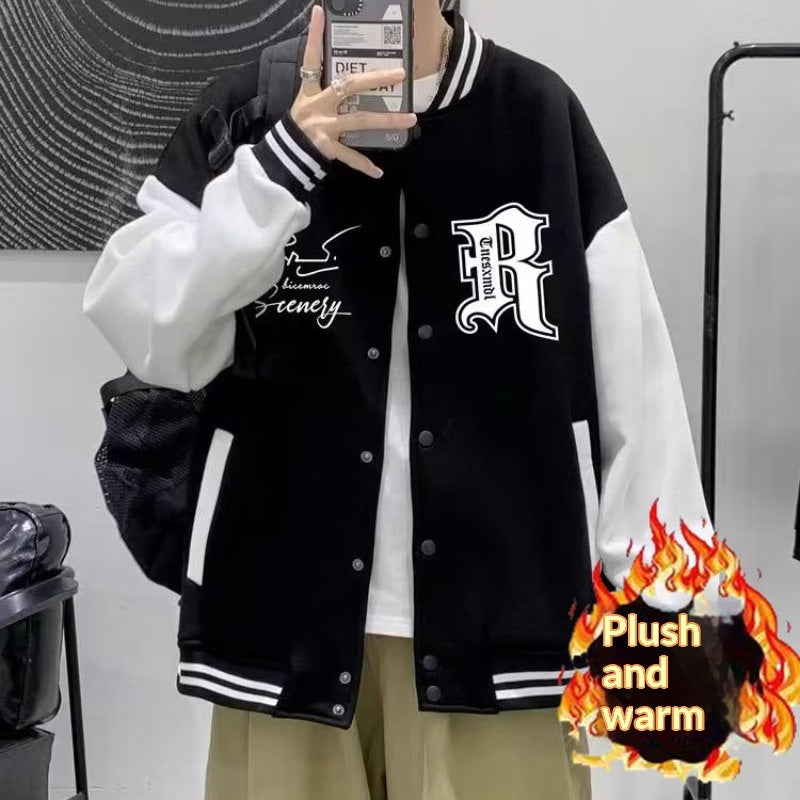 New Stylish Unisex Patchwork Color-block Mens Casual Jacket