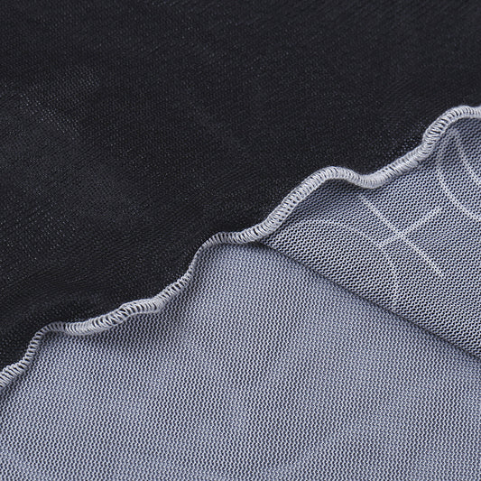 Women's Printed Mesh See-through Trend Tight Top