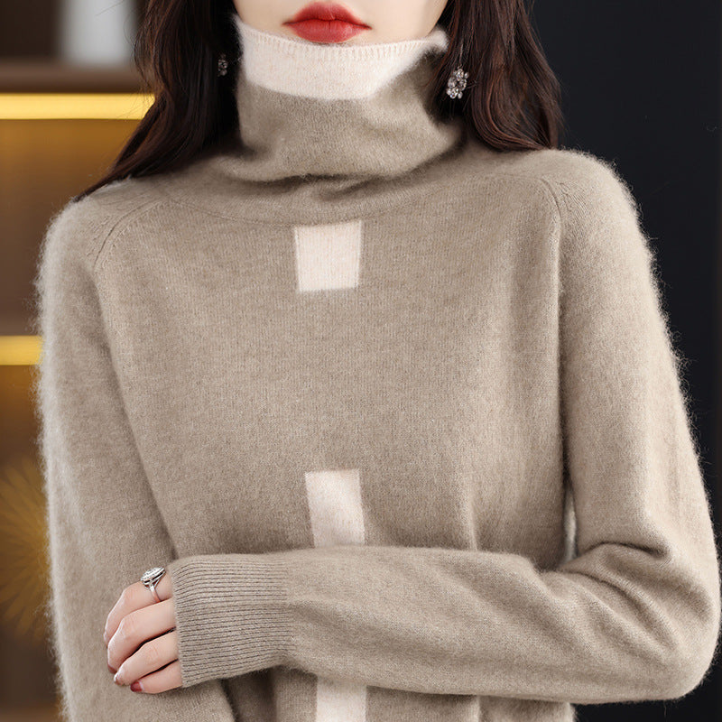Fashion Slim Bottoming Women's Cashmere Sweater