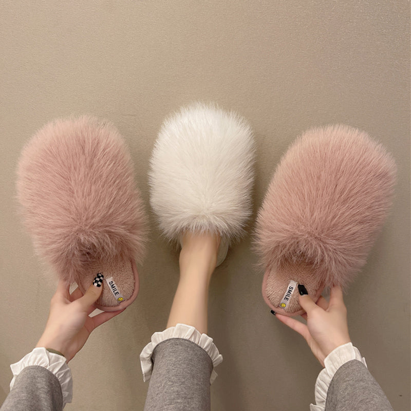 Women's Home Indoor Soft Bottom Non-Slip Plush Slippers