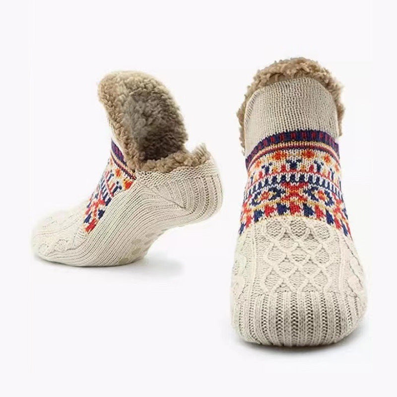 Autumn And Winter Floor Socks Home Warm Women's Socks Snow Non-slip