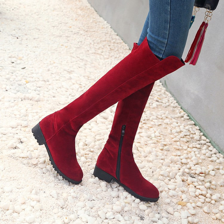 Tumn And Winter Women's Boots British Style Knee-length Boots