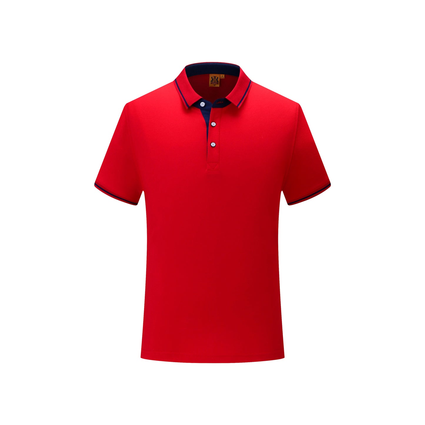 Lapel Embroidery Cotton Short-sleeved T-shirt