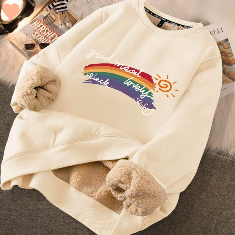Fashion Thickened Printed Sweater For Women