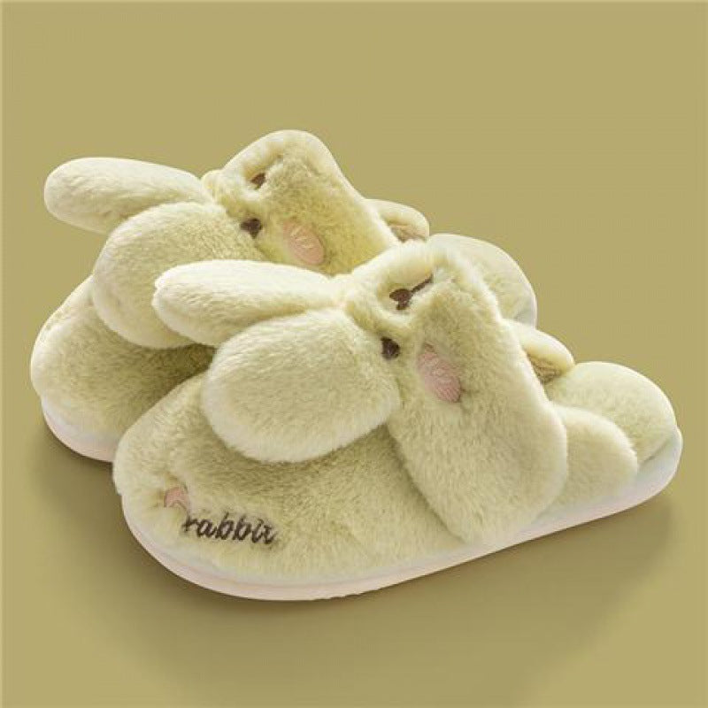 Cute Rabbit Couple Home Confinement Indoor Mute Warm Cotton Shoes