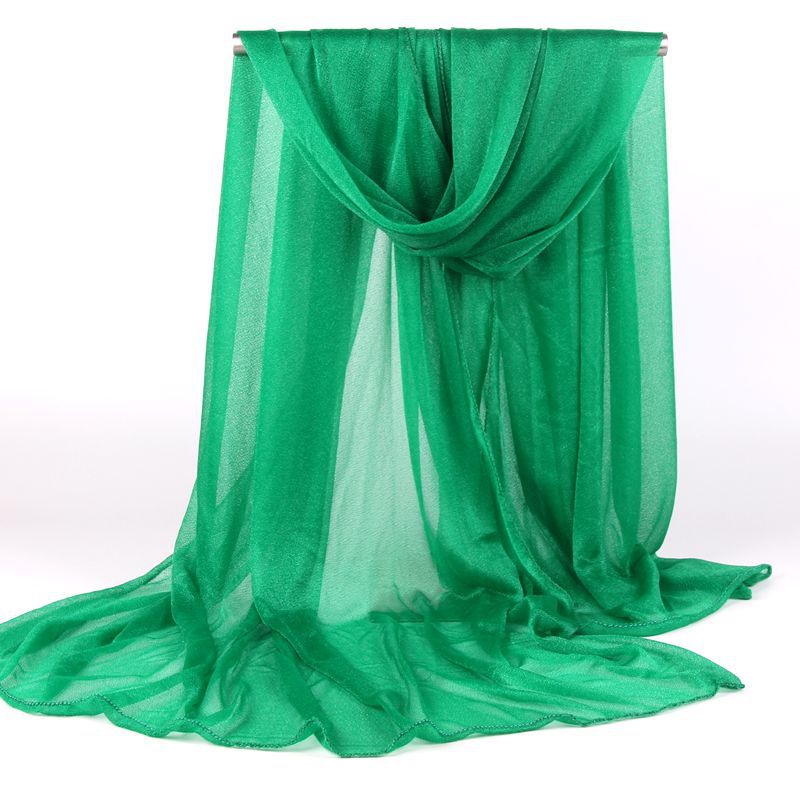 Scarf Women All-match Long Chiffon Shawl Sunscreen Sunshade Seaside Solid Color