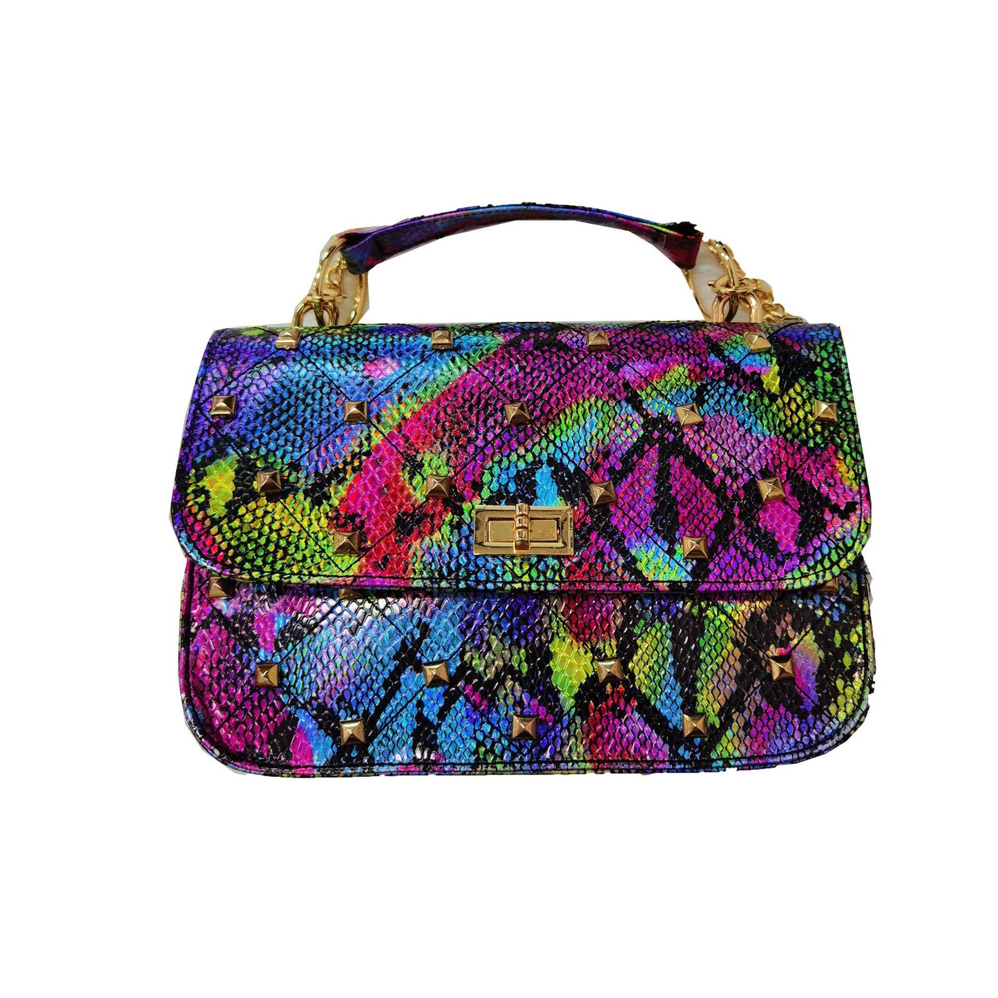 New Snake Print One-shoulder Chain Bag European And American Net Red Fashion Diagonal Bag