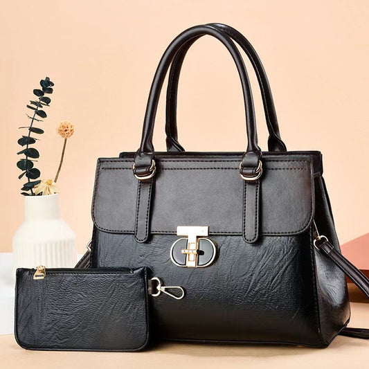 Two-piece Set Premium-feel Shoulder  Smaller Coordinating Bag