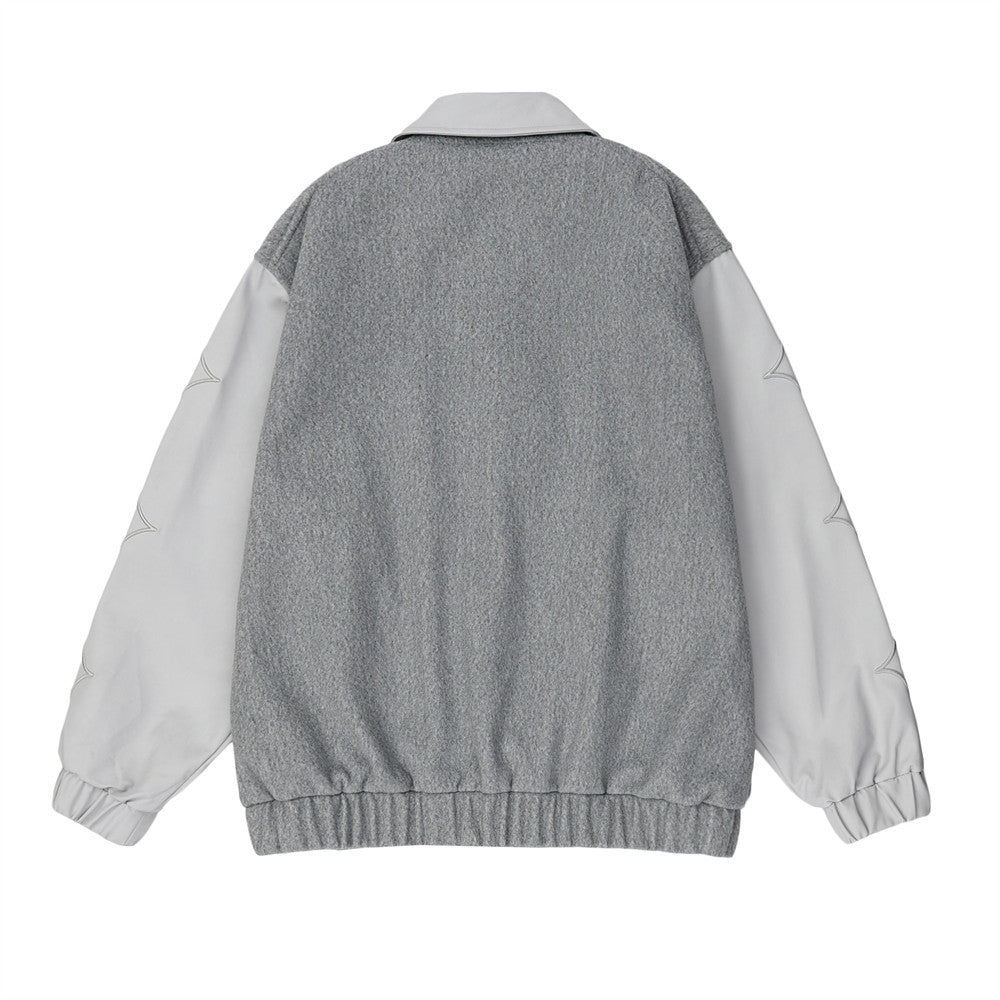 Men's Casual Contrast Color Splicing Coat