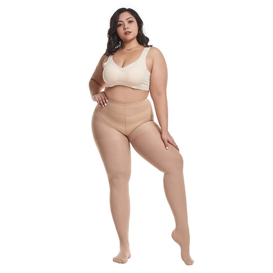 Women's Fashion Simple And Breathable Stretch Thin Super Plus Size Stockings