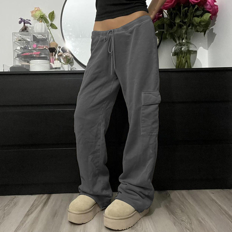 European And American Style Straight Exercise Casual Pants Women