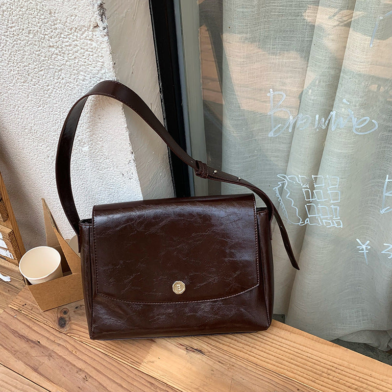 Niche Design Retro Large-capacity Briefcase