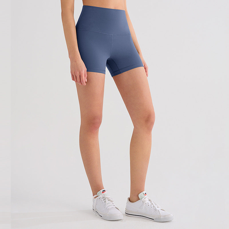 Outerwear-style High-waisted Butt-lifting Fitness Cycling Shorts