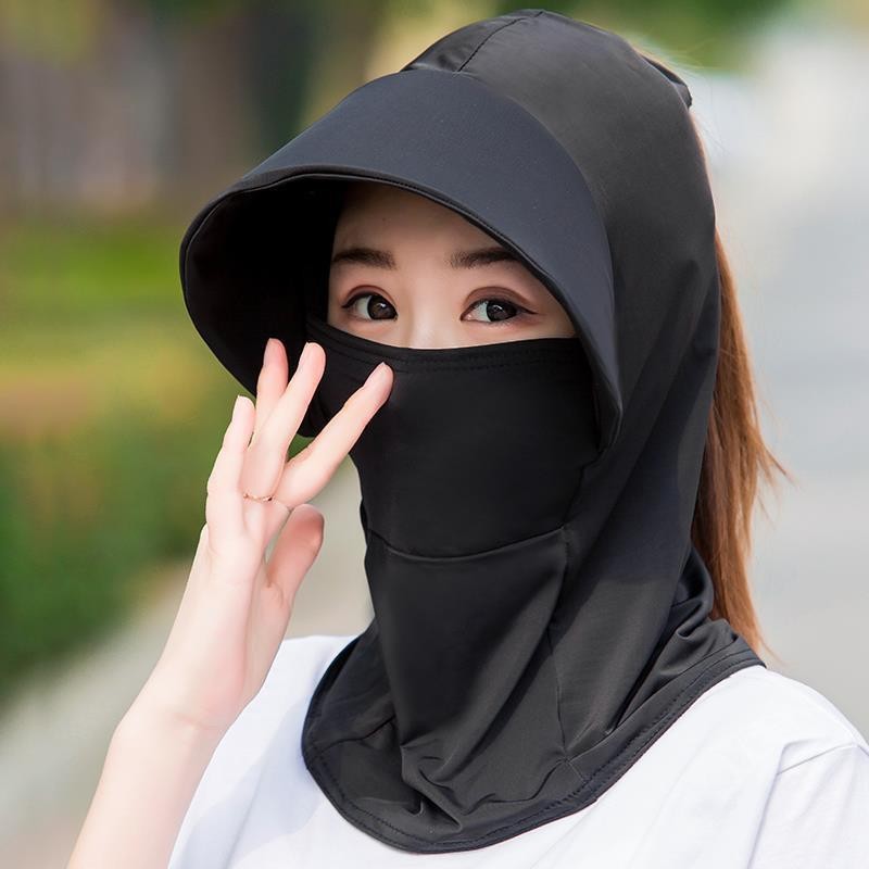 Udendørs solhat, is-silke, solbeskyttelse, halsbeskyttelseshat