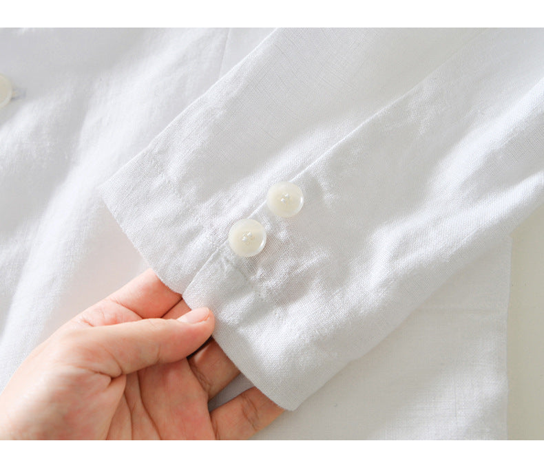 Japanese-style Retro Casual Small Suit Men's Linen