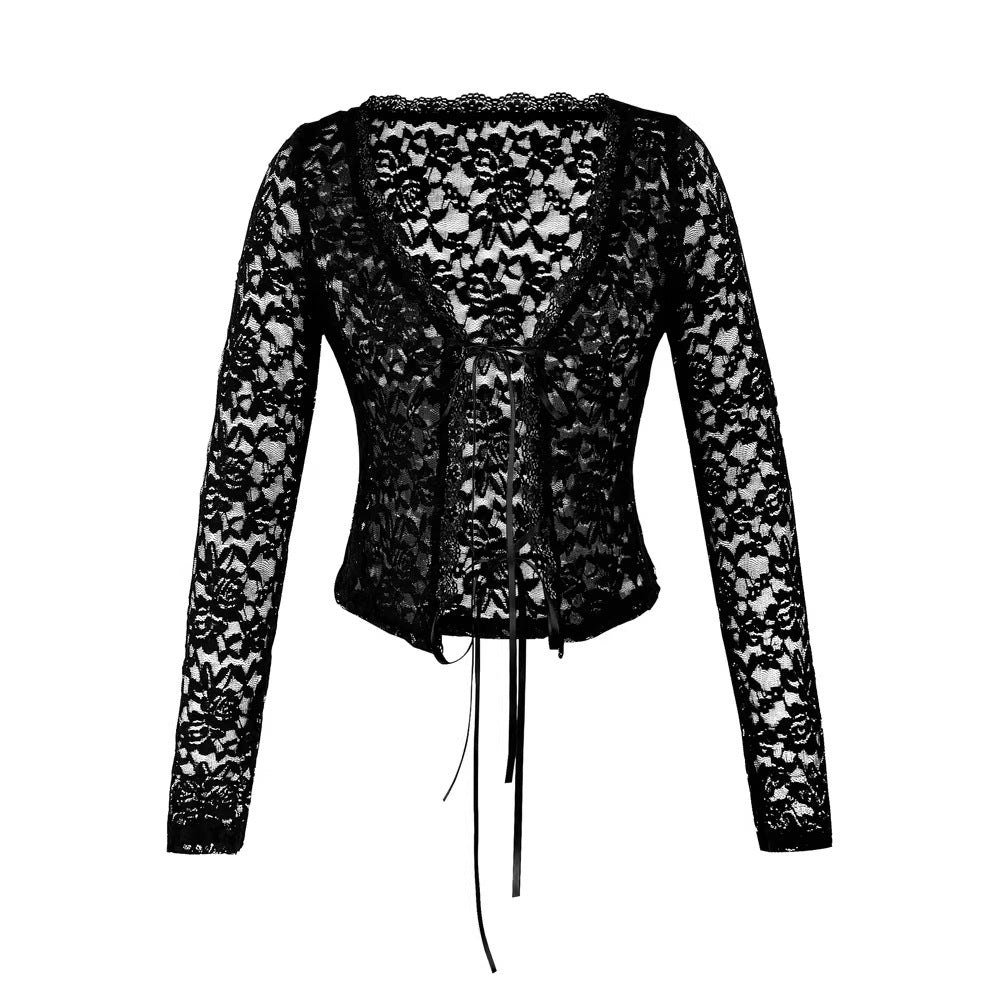 Lace-laced Top For Evening Dates And Birthday Parties