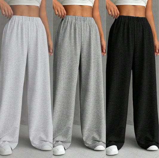 Loose Solid Color Casual Track Sweatpants