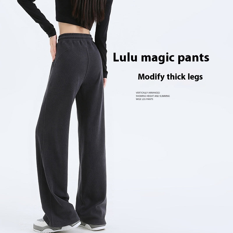 Chenille Wide-leg Pants Women's Loose Casual Fleece Corduroy