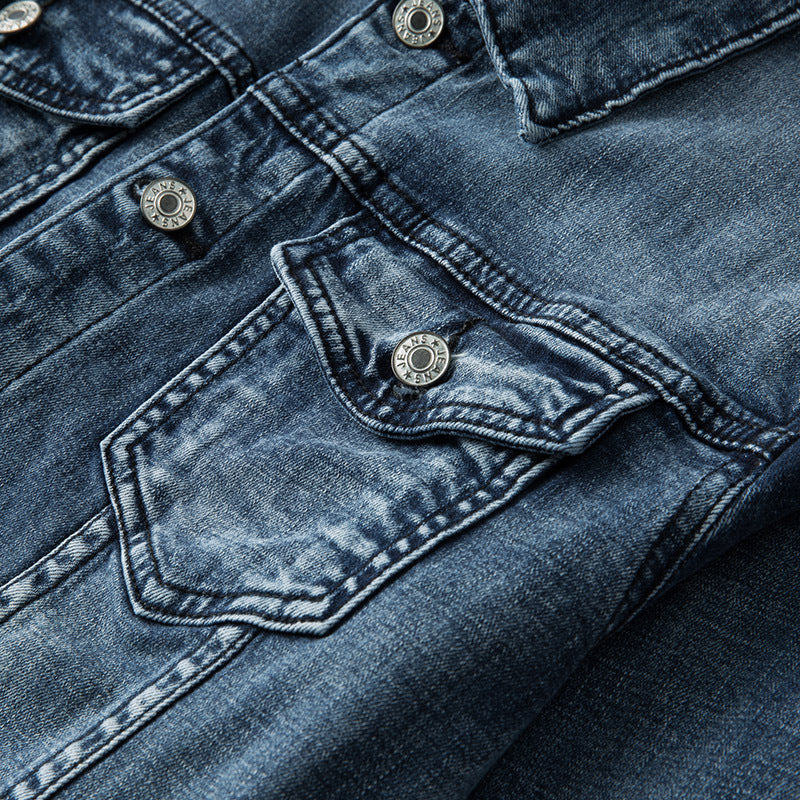 Plus Size Men's Denim Clothes Jacket Coat