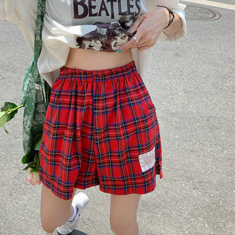 New Straight Loose High Waist A-line Wide Leg Pants Hot Pants