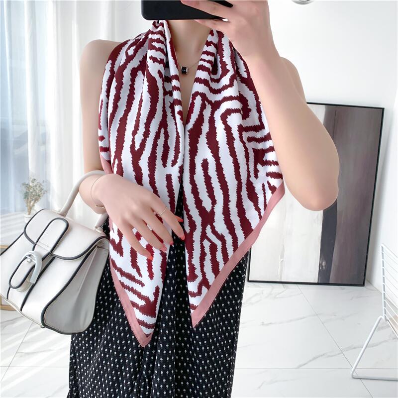 Fashion Home Color Leopard Twill Scarf
