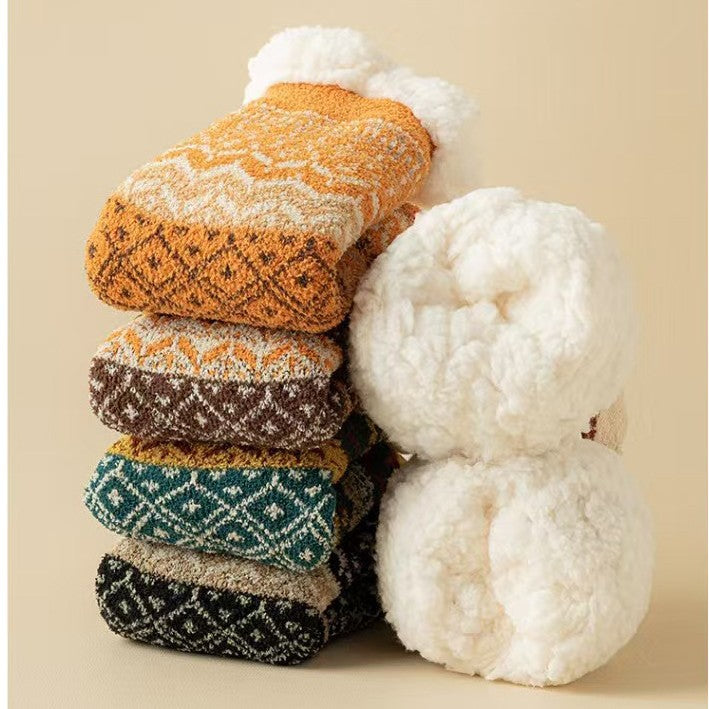 Stylish Ethnic-style Thick Socks For Women