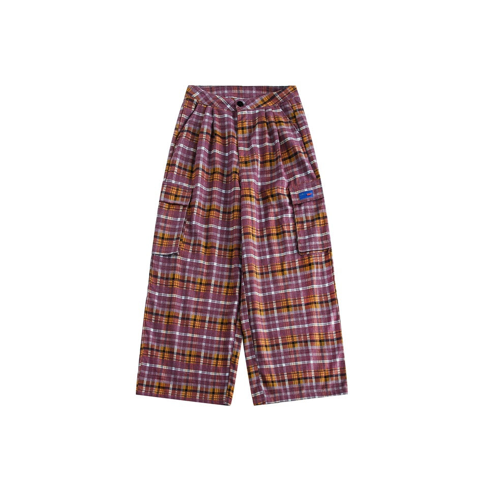 New Retro Wide Leg Trousers Men And Women Loose