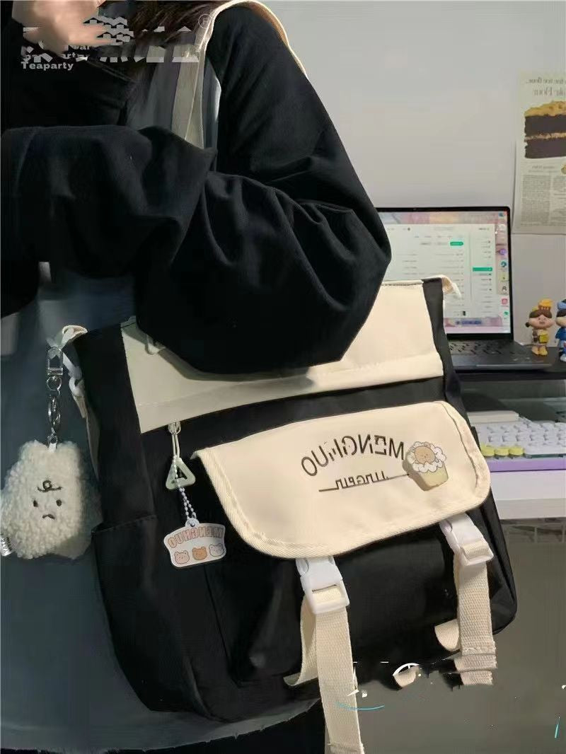 Versatile Preppy Large Capacity Also Works As A Shoulder Bag