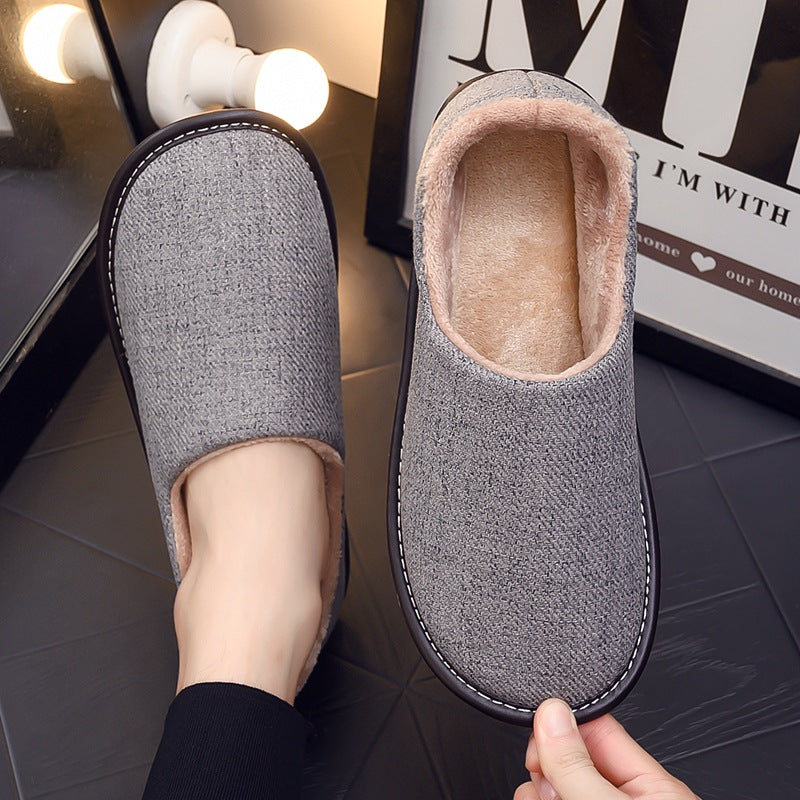 Fabric Cotton Slippers Bag With Platform