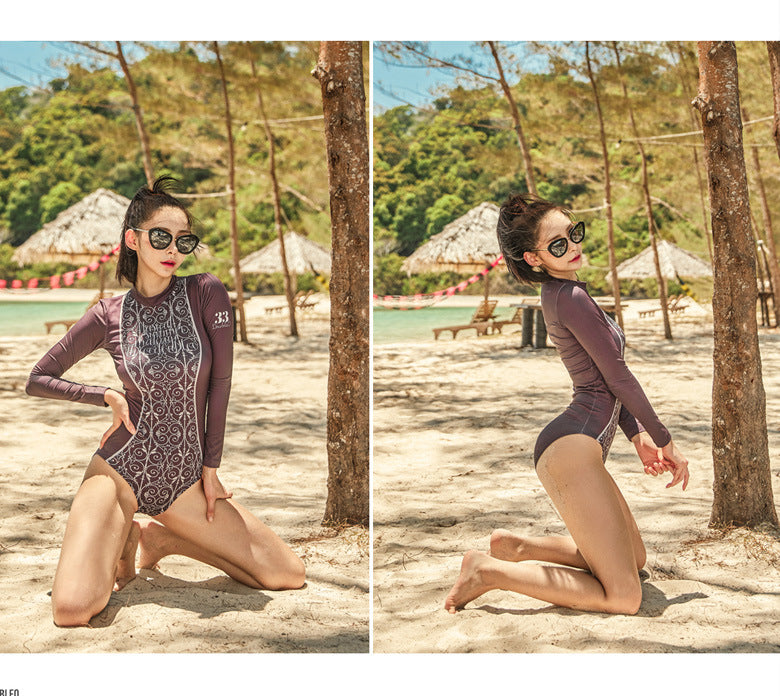 Cover Belly To Show Thin Conservative Diving Suit Sports Style