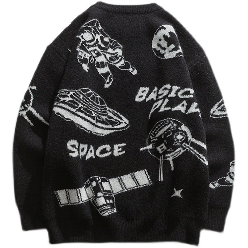 Loose And Lazy Style Sweater Men's Coat
